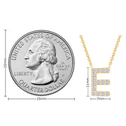 AFFY Moissanite Diamond Alphabet's Letter's Necklaces