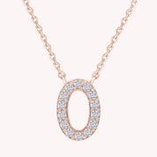 AFFY Moissanite Diamond Alphabet's Letter's Necklaces