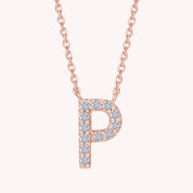 AFFY Moissanite Diamond Alphabet's Letter's Necklaces