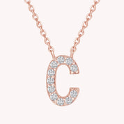 AFFY Moissanite Diamond Alphabet's Letter's Necklaces