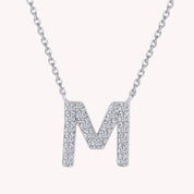 AFFY Moissanite Diamond Alphabet's Letter's Necklaces