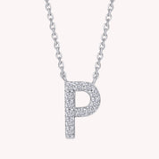 AFFY Moissanite Diamond Alphabet's Letter's Necklaces