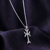 Khachkar Armenian Cross Pendant Necklace for Women & Men