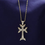 Khachkar Armenian Cross Pendant Necklace for Women & Men