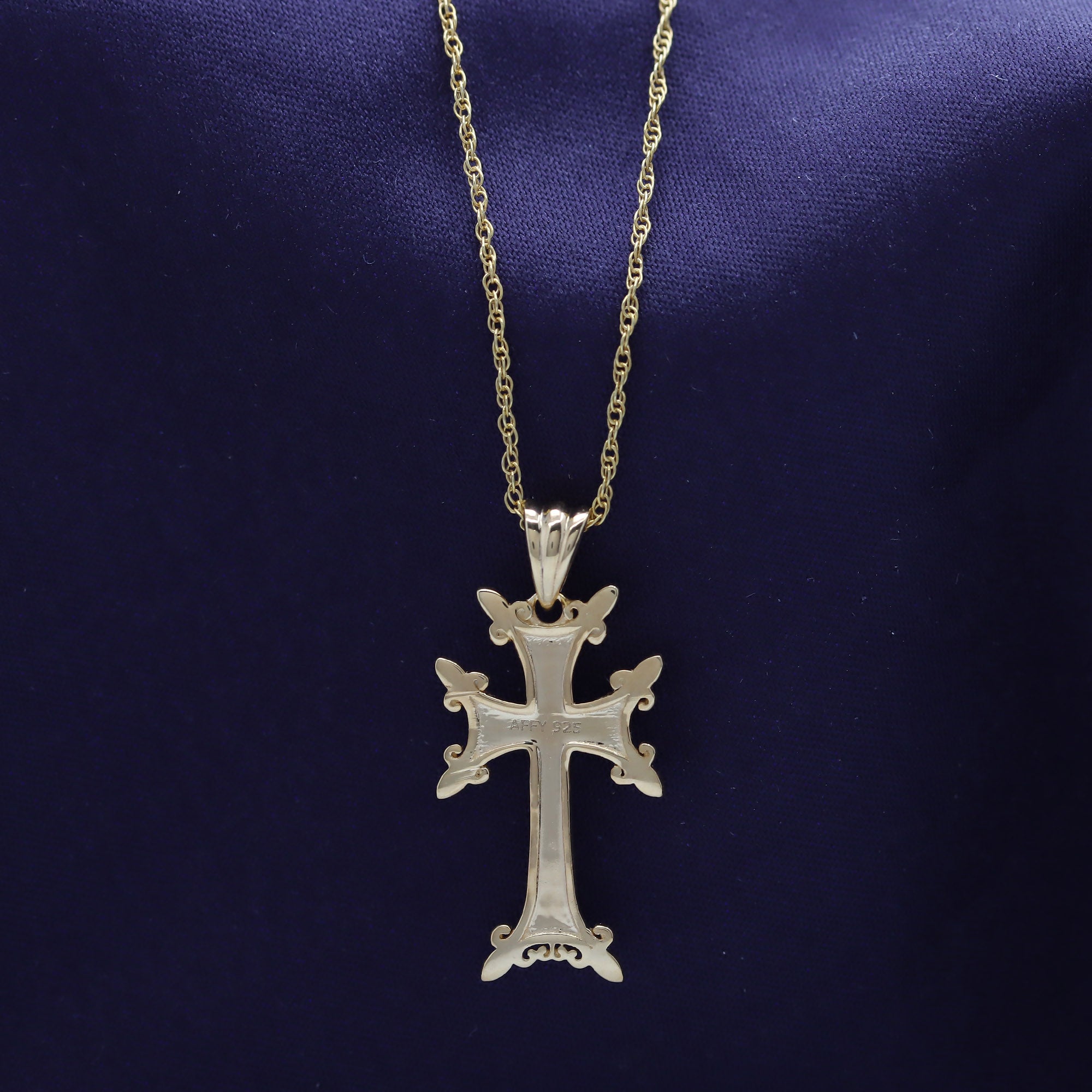 Khachkar Armenian Cross Pendant Necklace for Women & Men