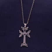 Khachkar Armenian Cross Pendant Necklace for Women & Men