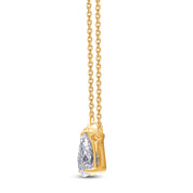 Pear & Emerald Shape Lab Grown Diamond Toi Et Moi Pendant Necklace