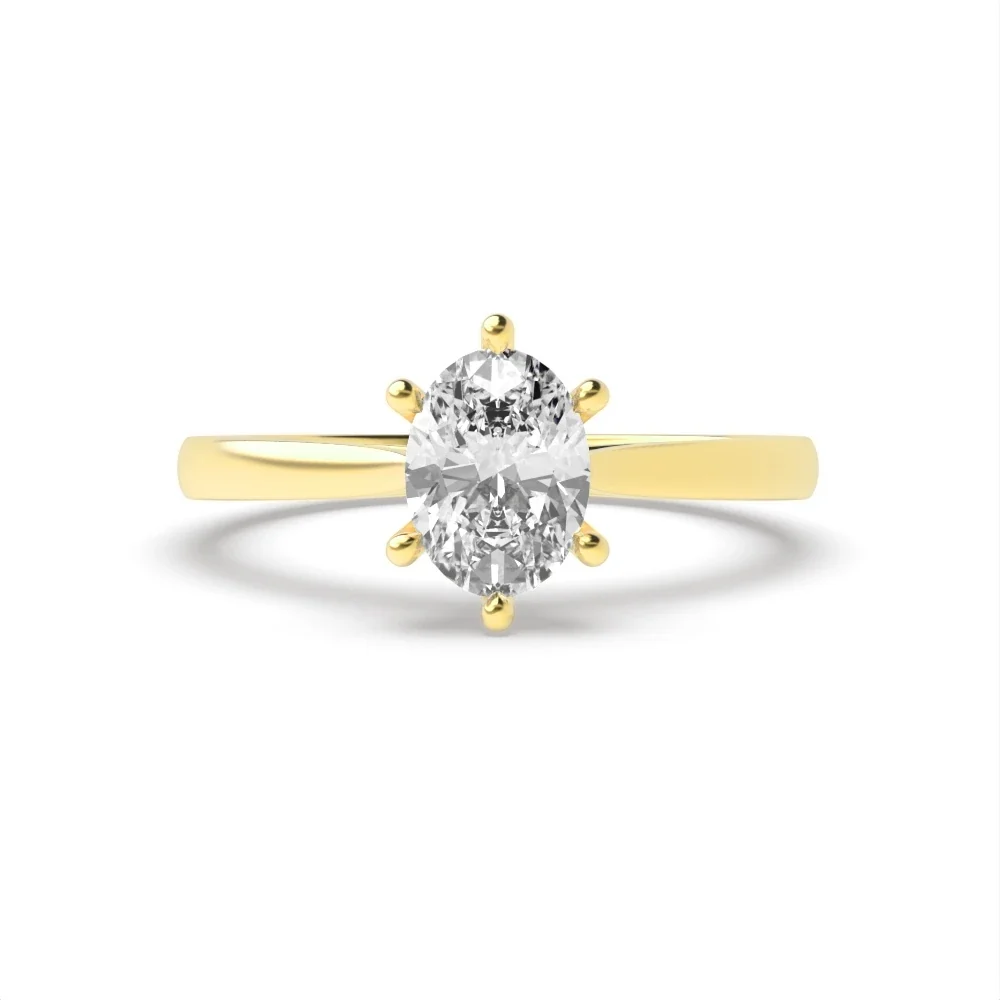 1 CT Classic Solitaire Lab Grown Diamond Engagement Ring
