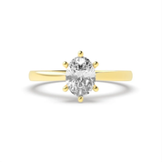 1 CT Classic Solitaire Lab Grown Diamond Engagement Ring