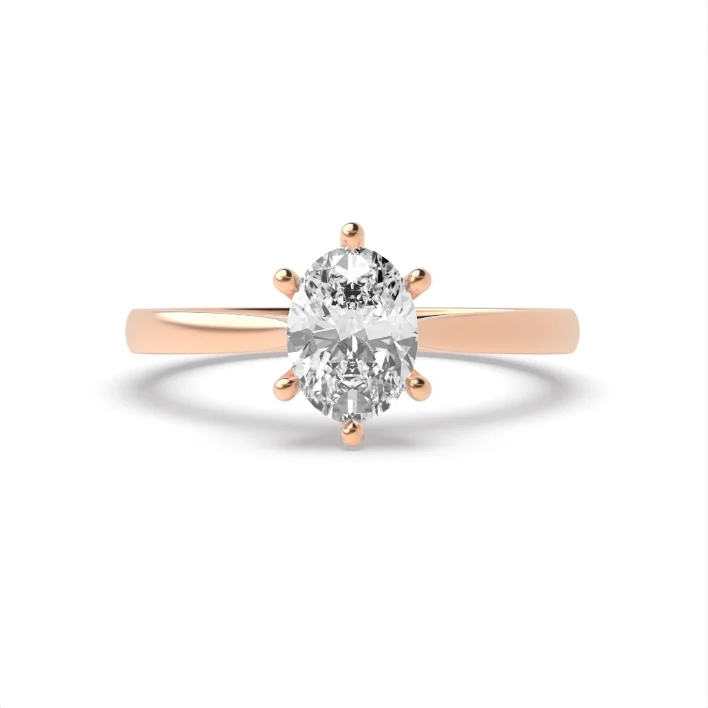 1 CT Classic Solitaire Lab Grown Diamond Engagement Ring