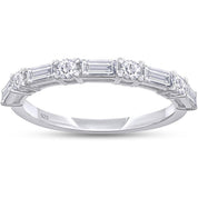 Half Eternity Wedding Band Lab Grown Diamond Ring