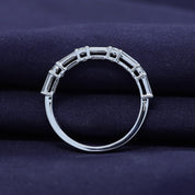 Half Eternity Wedding Band Lab Grown Diamond Ring