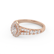 IGI Certified Lab Diamond Teardrop Solitaire Ring