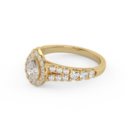 IGI Certified Lab Diamond Teardrop Solitaire Ring