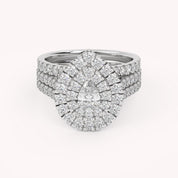 IGI Certified Pear and Round Bridal Set