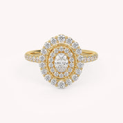 IGI Certified Cluster Diamond Ring