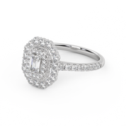 IGI Certified Double Halo Ring