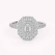 IGI Certified Double Halo Ring