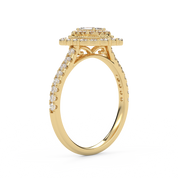 IGI Certified Double Halo Ring