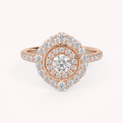 IGI Certified Round Lab Diamond Ring