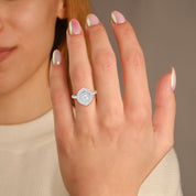 IGI Certified Round Lab Diamond Ring