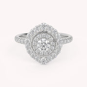 IGI Certified Round Lab Diamond Ring