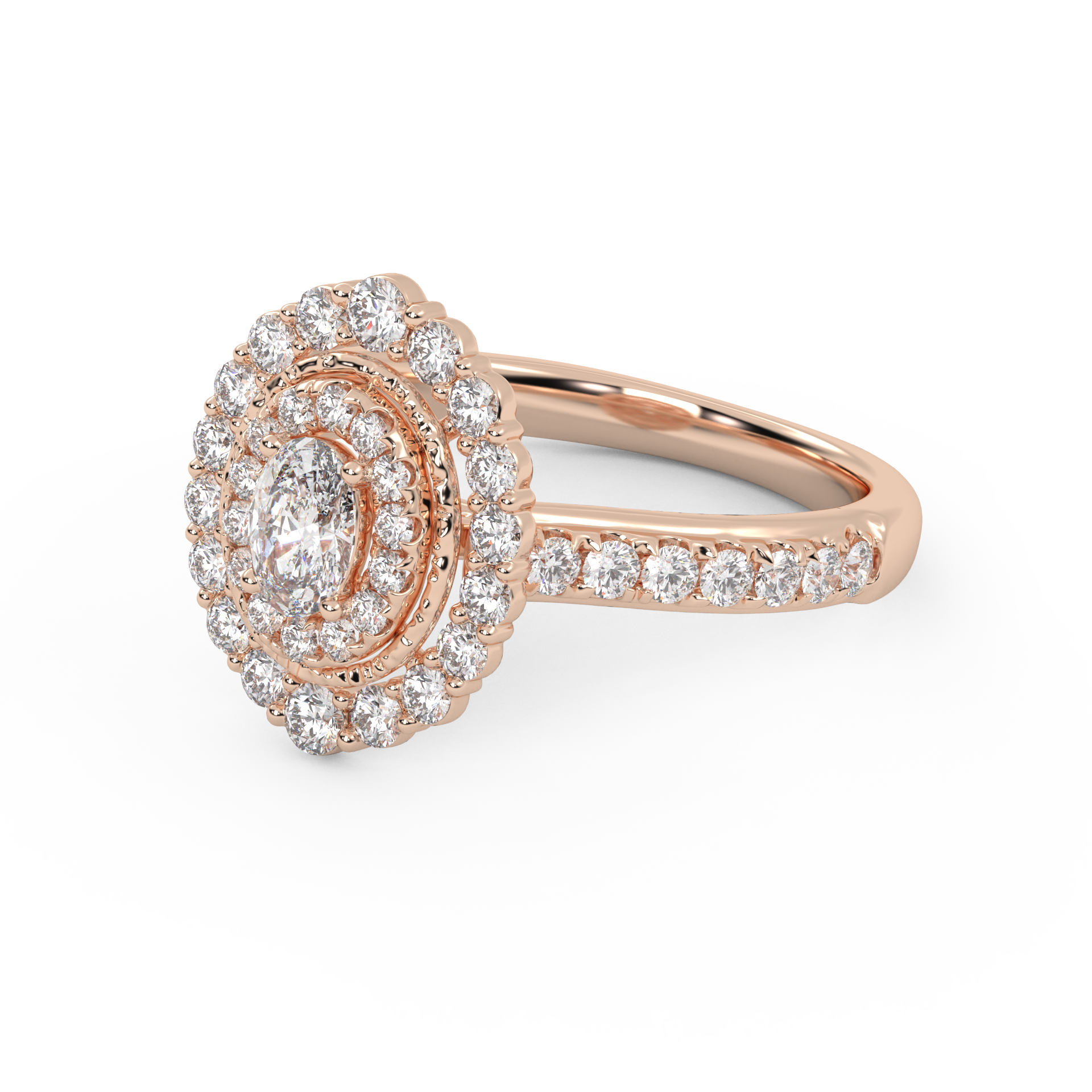 Oval & Round 1.05 Carat Lab Diamond Ring – IGI Certified