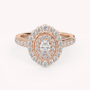 Oval & Round 1.05 Carat Lab Diamond Ring – IGI Certified