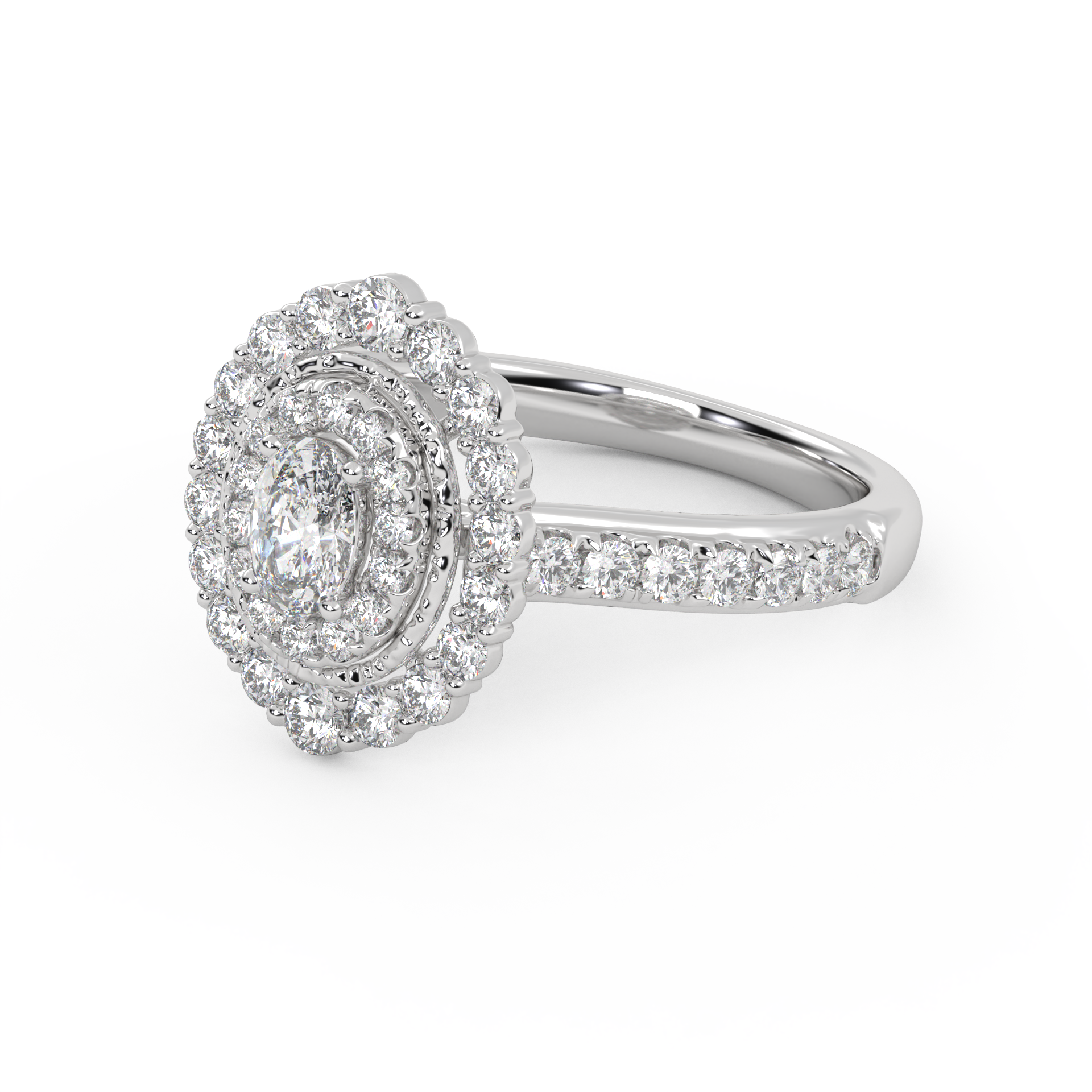 Oval & Round 1.05 Carat Lab Diamond Ring – IGI Certified