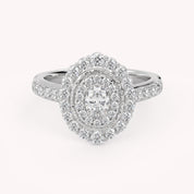 Oval & Round 1.05 Carat Lab Diamond Ring – IGI Certified
