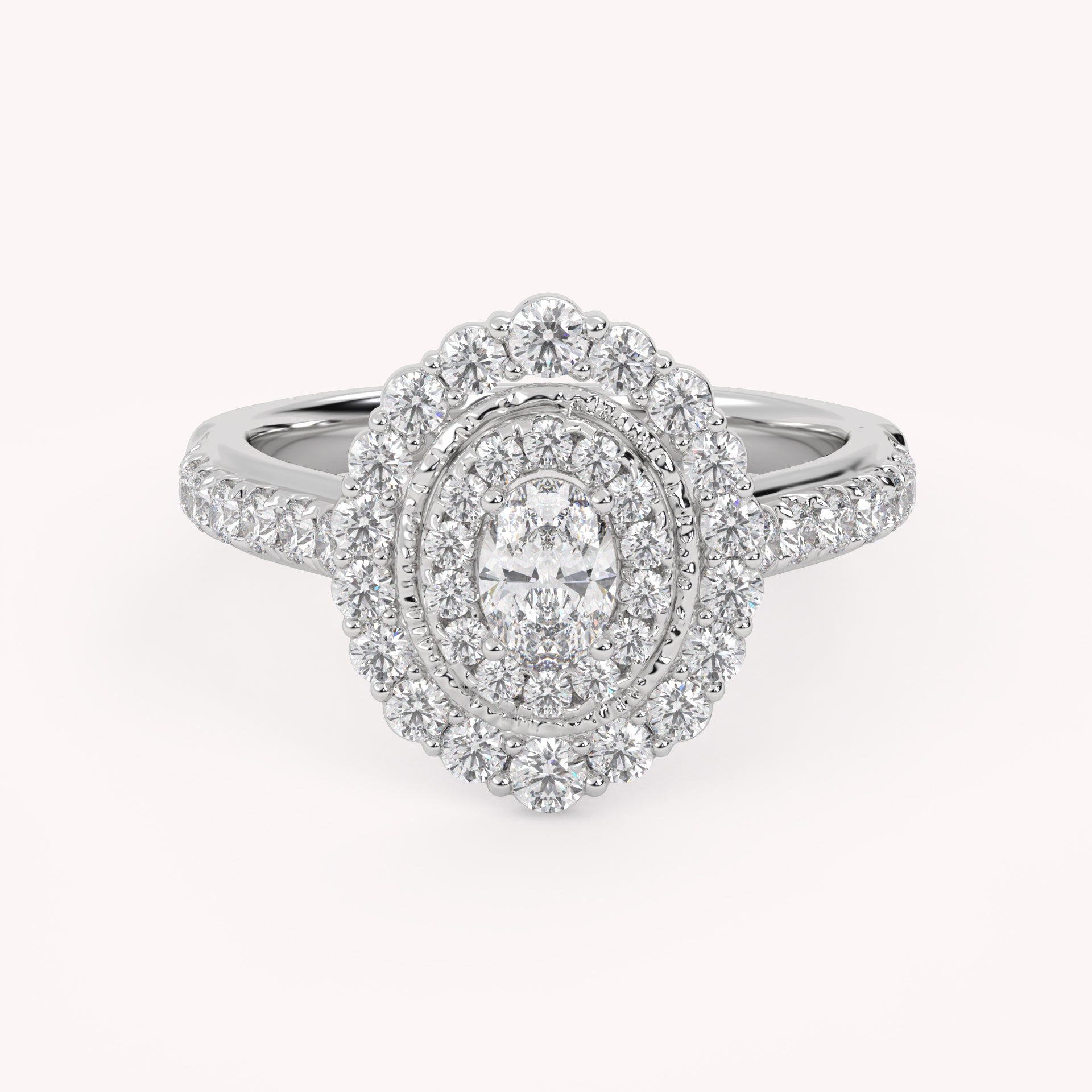 Oval & Round 1.05 Carat Lab Diamond Ring – IGI Certified