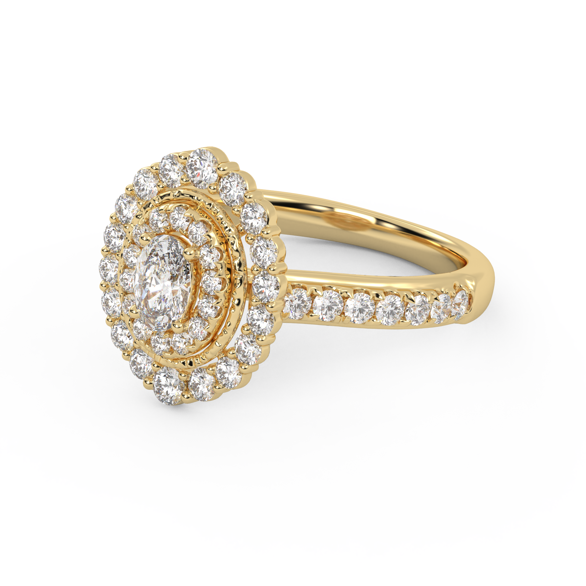 Oval & Round 1.05 Carat Lab Diamond Ring – IGI Certified