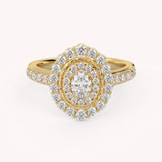Oval & Round 1.05 Carat Lab Diamond Ring – IGI Certified
