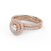 Round Diamond IGI Bridal Set Ring