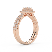 Round Diamond IGI Bridal Set Ring
