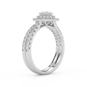Round Diamond IGI Bridal Set Ring