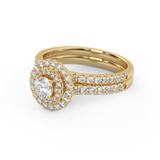 Round Diamond IGI Bridal Set Ring