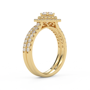 Round Diamond IGI Bridal Set Ring