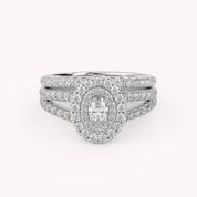 IGI Certified Split Shank Bridal Set Ring