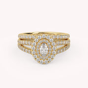 IGI Certified Split Shank Bridal Set Ring