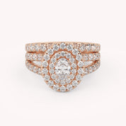 IGI Certified Split Shank Bridal Set Ring