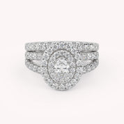 IGI Certified Split Shank Bridal Set Ring