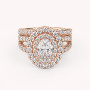 IGI Certified Split Shank Bridal Set Ring