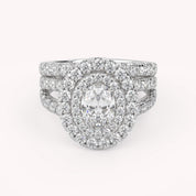 IGI Certified Split Shank Bridal Set Ring