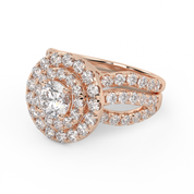 IGI Round Lab Diamond Bridal Set Ring