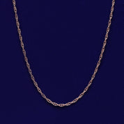 Twisted Braided 18 Inch Rope Chain with Spring-Ring Clasp