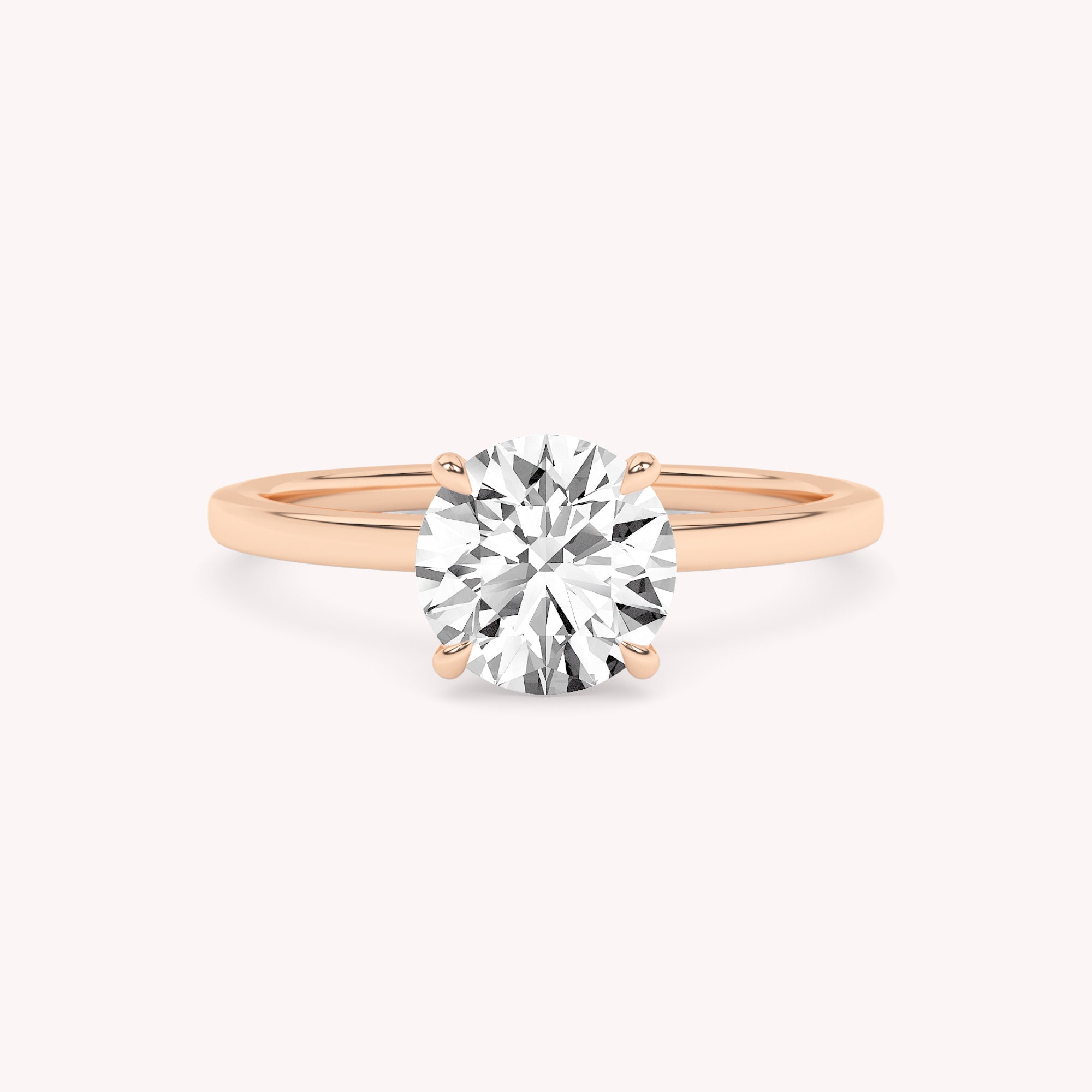 Lucas Petite Lab Grown Diamond Solitaire Engagement Ring