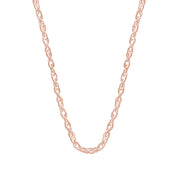 Twisted Braided 18 Inch Rope Chain with Spring-Ring Clasp