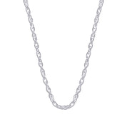 Twisted Braided 18 Inch Rope Chain with Spring-Ring Clasp
