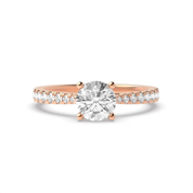 1 CT Solitaire Natural Diamond Engagement Ring